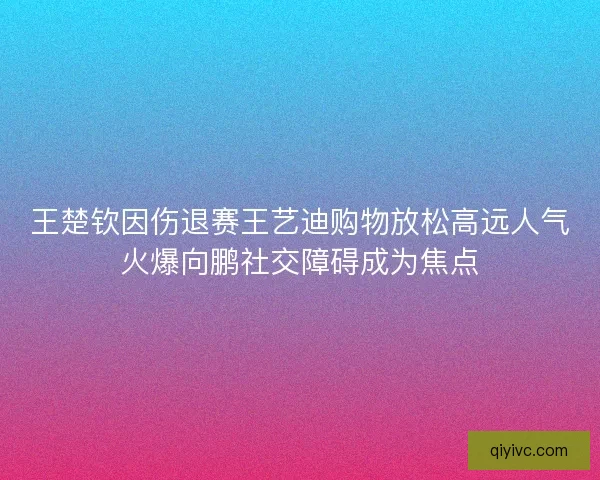 王楚钦因伤退赛王艺迪购物放松高远人气火爆向鹏社交障碍成为焦点